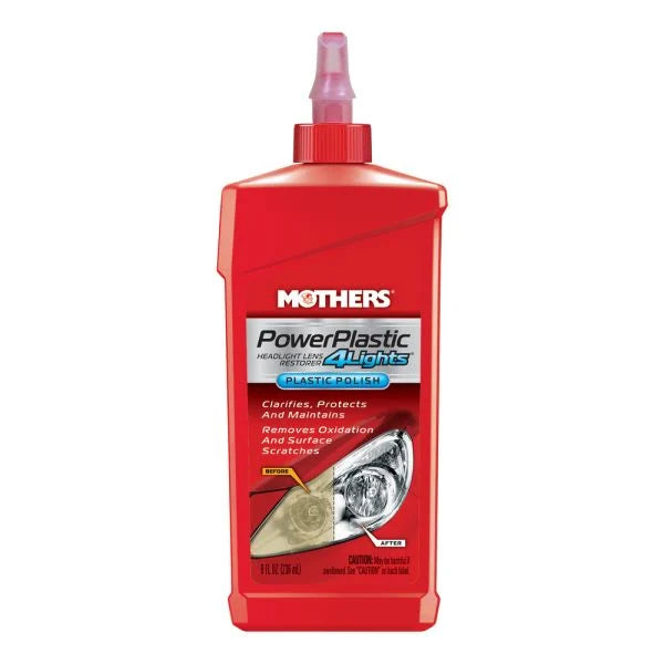 Mothers PowerPlastic 4Lights 236ml Headlight & Clear Plastic Polish