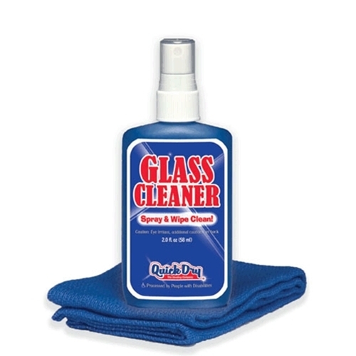 Quick Dry Glass Cleaner + Microfibre Towel – Streak-Free Car & Home