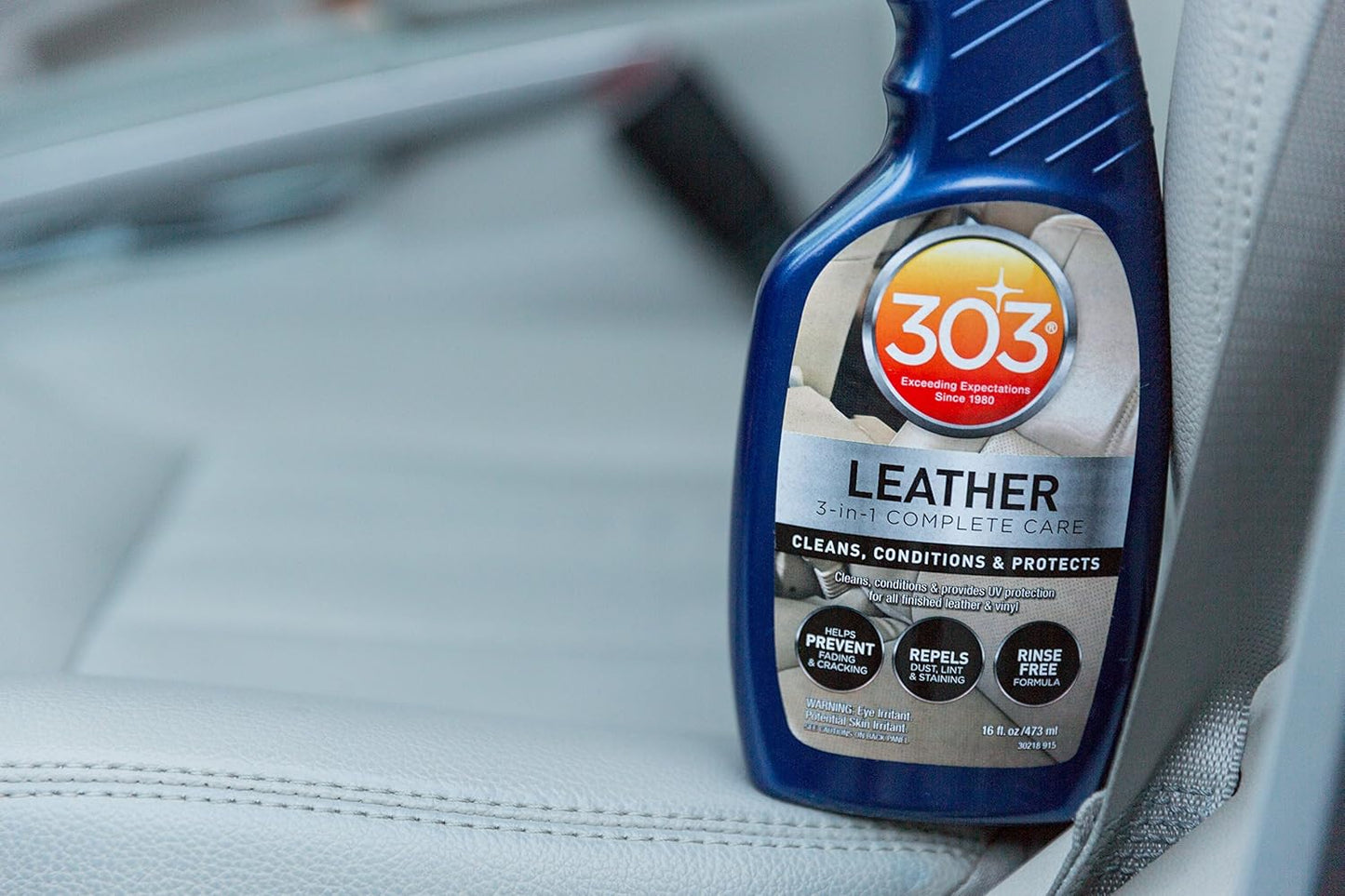 303 Leather 3-in-1 473ml (30218) Clean Condition & UV Protect