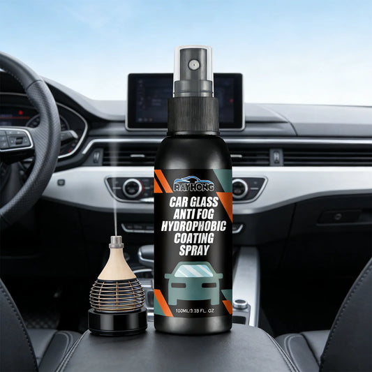 RAYHONG 100mL Car Glass Anti Fog Hydrophobic Coating Spray, Deep Cleaning, Water-Repellent And Anti-Fog, Long-Lasting