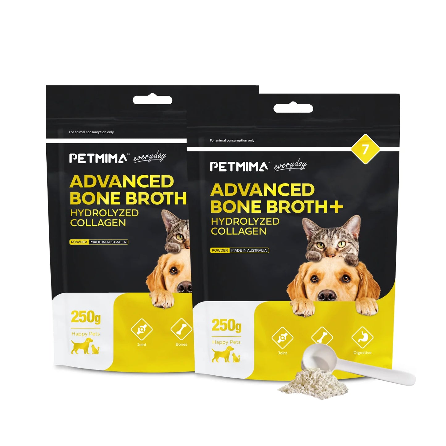 Homart Petmima Vitamins For Cats & Dogs With Joint Pain And Difficulty In Movement Advanced Bone Broth+Hydrolyzed Collagen 250g