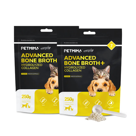 Homart Petmima Vitamins For Cats & Dogs With Joint Pain And Difficulty In Movement Advanced Bone Broth+Hydrolyzed Collagen 250g