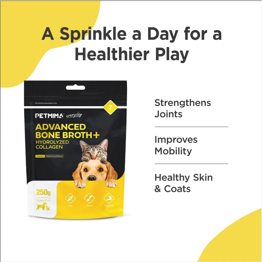 Homart Petmima | Vitamins For Cats & Dogs With Joint Pain And Difficulty In Movement | Advanced Bone Broth + Hydrolyzed Collagen