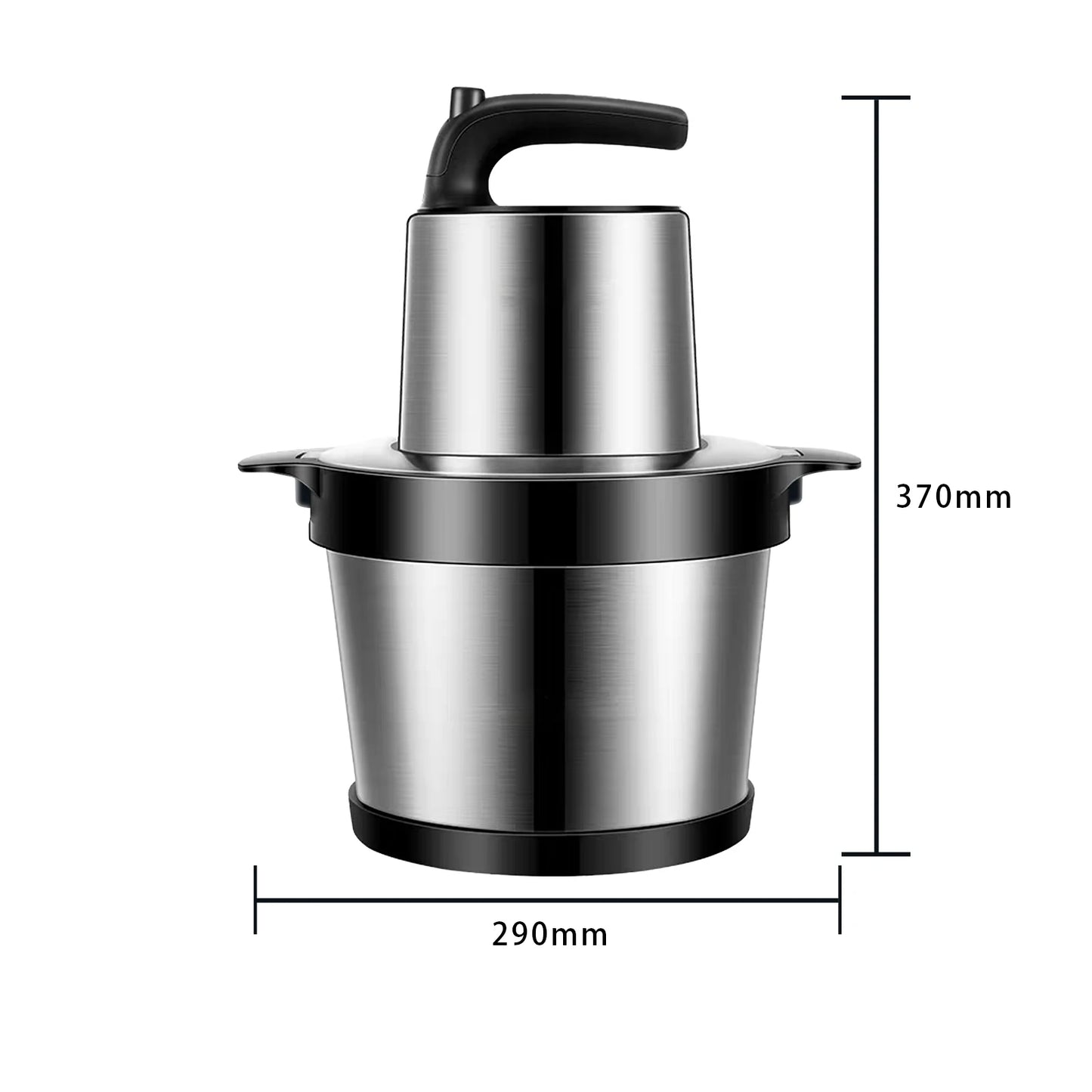 6L Stainless Steel Electric Meat Grinder 1000W Powerful Meat Mincer Stainless Steel Vegetable Chopper EU Plug For Home Kitchen Use