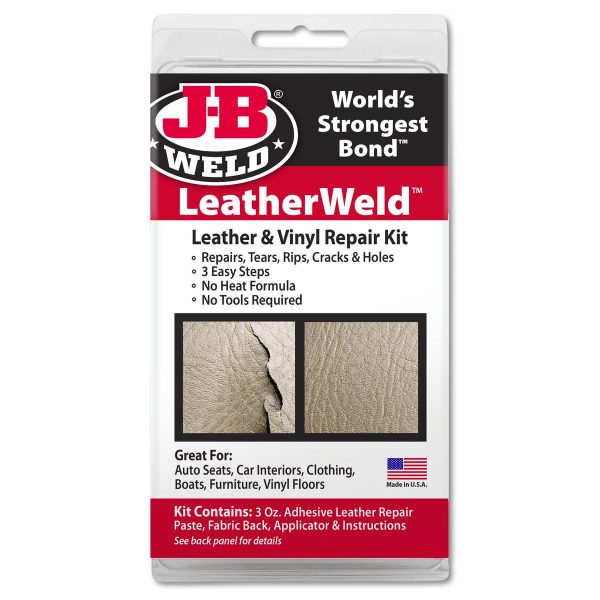 JB Weld LeatherWeld Vinyl & Leather Repair Kit No Heat JB2130