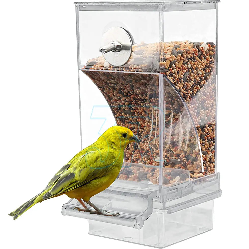 1/2pcs No Mess Bowl Auto Cage Bird Feeder Cup Automatic Parrot Canary Cockatiel