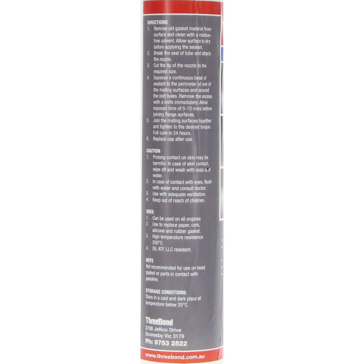 ThreeBond SS1-330g Grey RTV Silicone Liquid Gasket 330g – High Temp – AU Stock