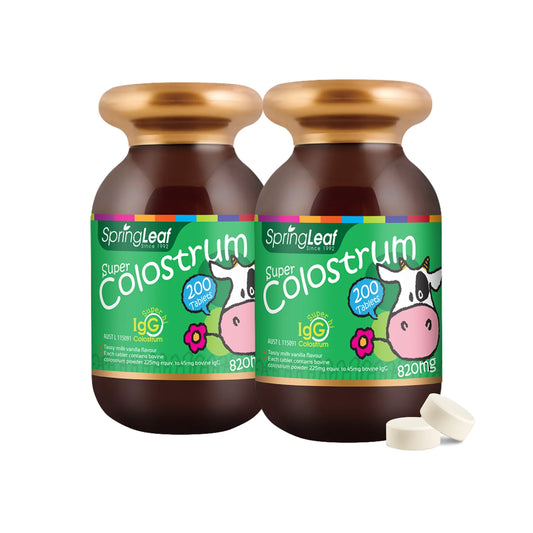 Homart SpringLeaf Kids Super Colostrum 820mg 200 Tablets