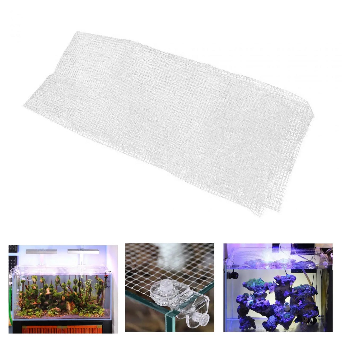Aquarium Screen Fish Netting Invisible Mesh Screen Anti-escape Balcony Cat Netting Air Screen Net Fish Tank Top Covering