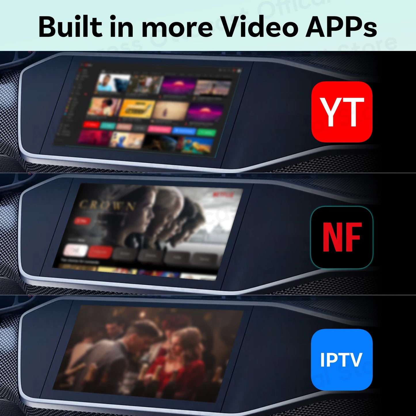 OTTOCAST Play2Video Express AI Box for Youtube Netflix Wireless CarPlay Android Auto Adapter Car Accessories for Benz Toyota VW