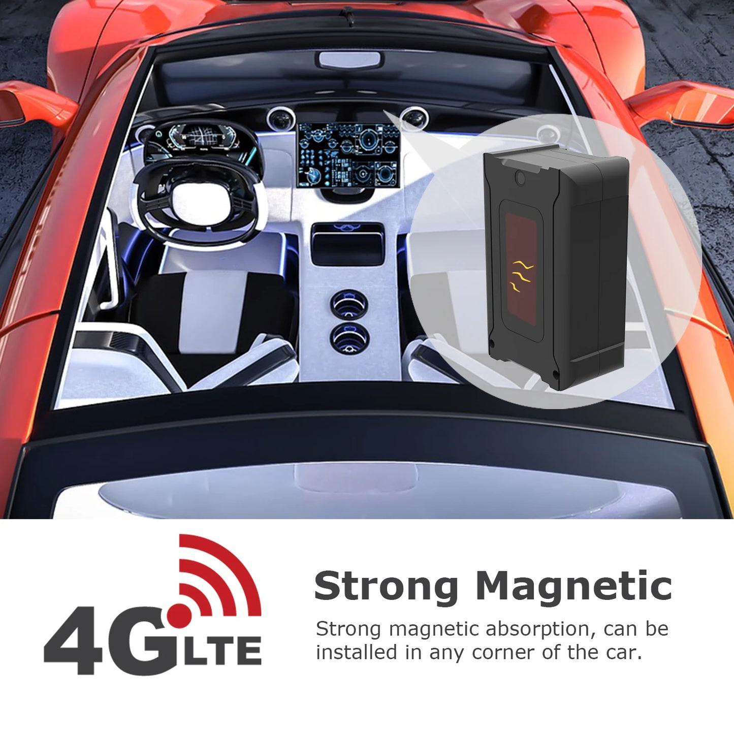 6000mAh GPS S20 Tracker for car Long Standby Time Tracking Device.Requires Payment For Use