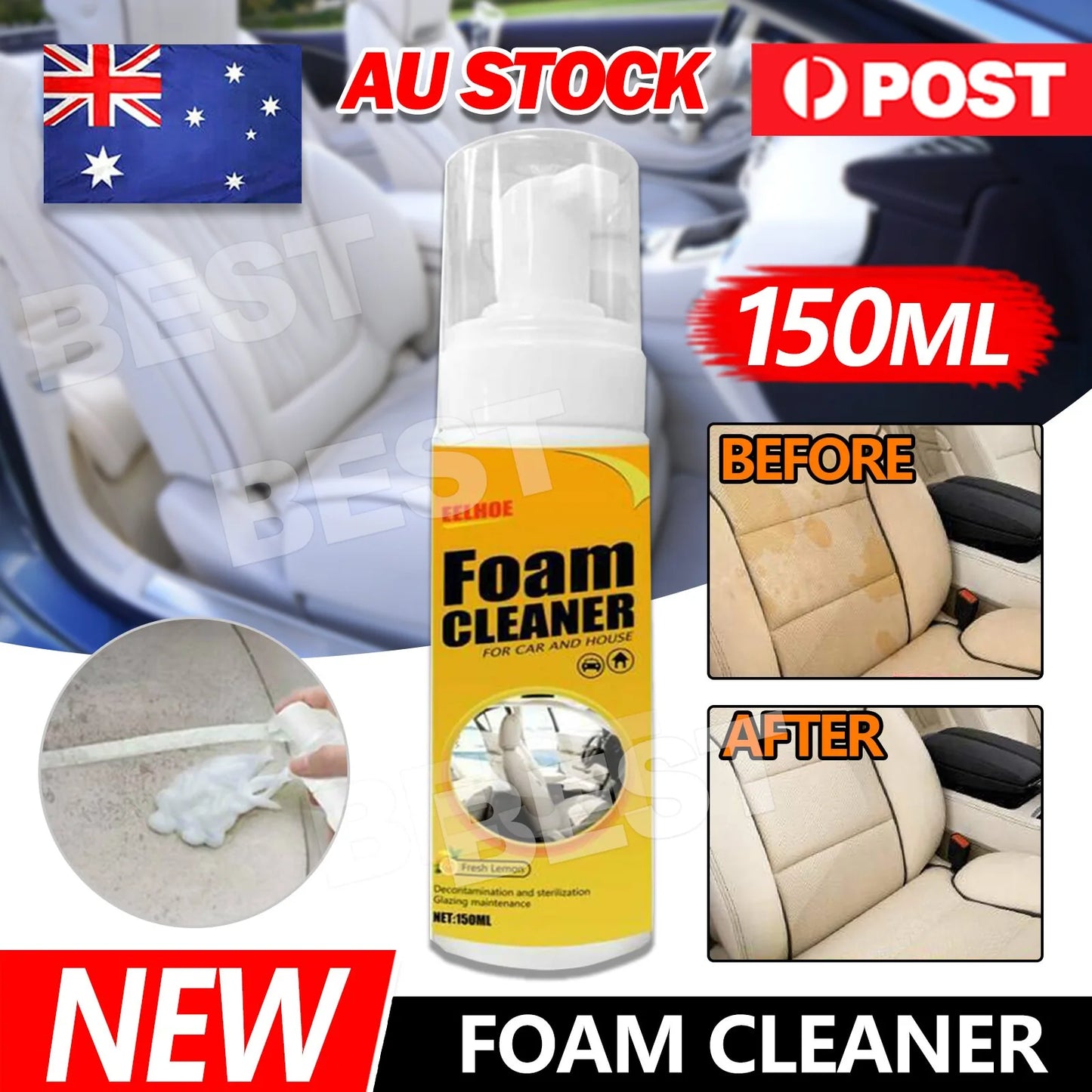 Hot Multi-purpose Car & House Foam Cleaner Cleaning Interior Cleaning Foam bestserivceshop