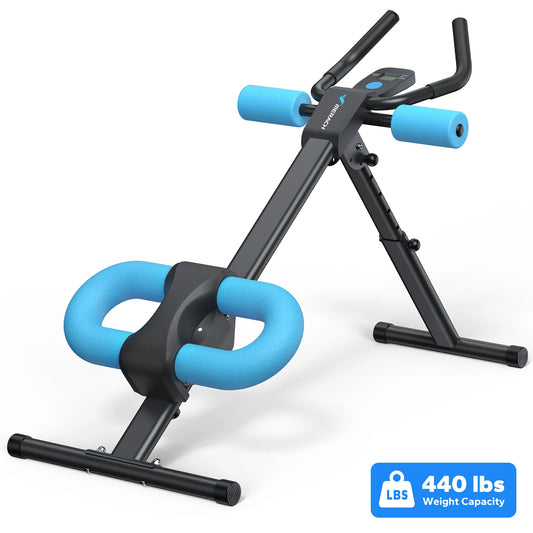 MERACH Adjustable Ab Trainer Machine Foldable Ab Workout Bench with Knee Protection for Home Gym Workout Equipment  Ab Machine