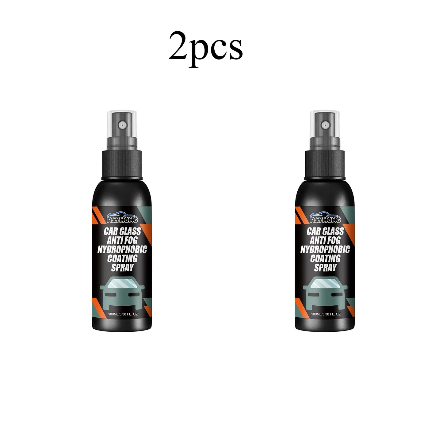 RAYHONG 100mL Car Glass Anti Fog Hydrophobic Coating Spray, Deep Cleaning, Water-Repellent And Anti-Fog, Long-Lasting