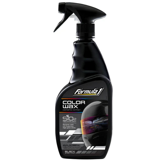 Formula 1 Ceramic Color Wax Spray Black 680ml – Restores Paint, Fills Scratches, SiO2 – AU Stock