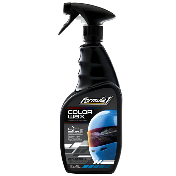 Formula 1 Ceramic Color Wax Spray Blue 680ml – Restores Paint, Fills Scratches, SiO2 – AU Stock