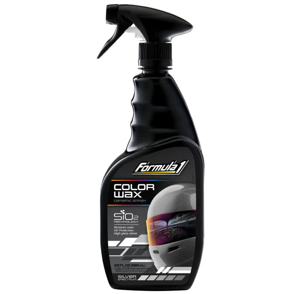 Formula 1 Ceramic Color Wax Spray Silver 680ml – Restores Paint, Fills Scratches, SiO2 – AU Stock