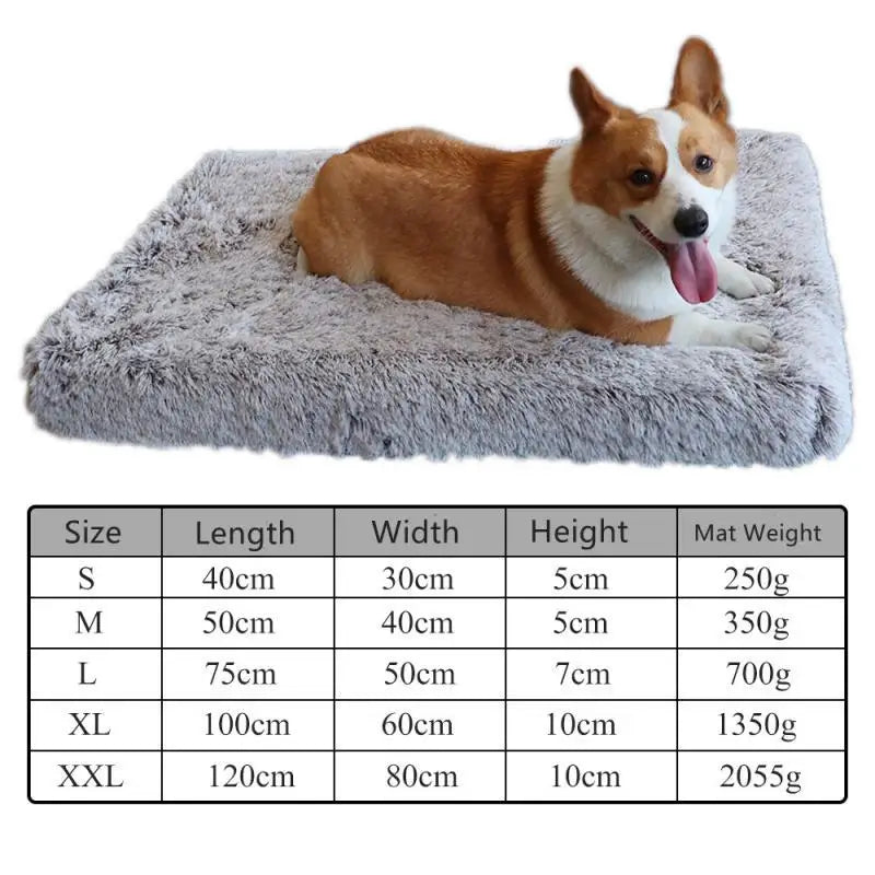 Ultra Plush Deluxe Orthopedic Foam Dog Bed Rectangular Pet Mattress Cushion with Removable Cover for Small to Large Dogs And Cat