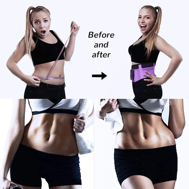 Waist Trainer Belt,Gym Lumbar Belt,Elastic Slimming Body Shaper,Fitness Belt Sport Girdle,Workout Lumbar Spine Strap for Women