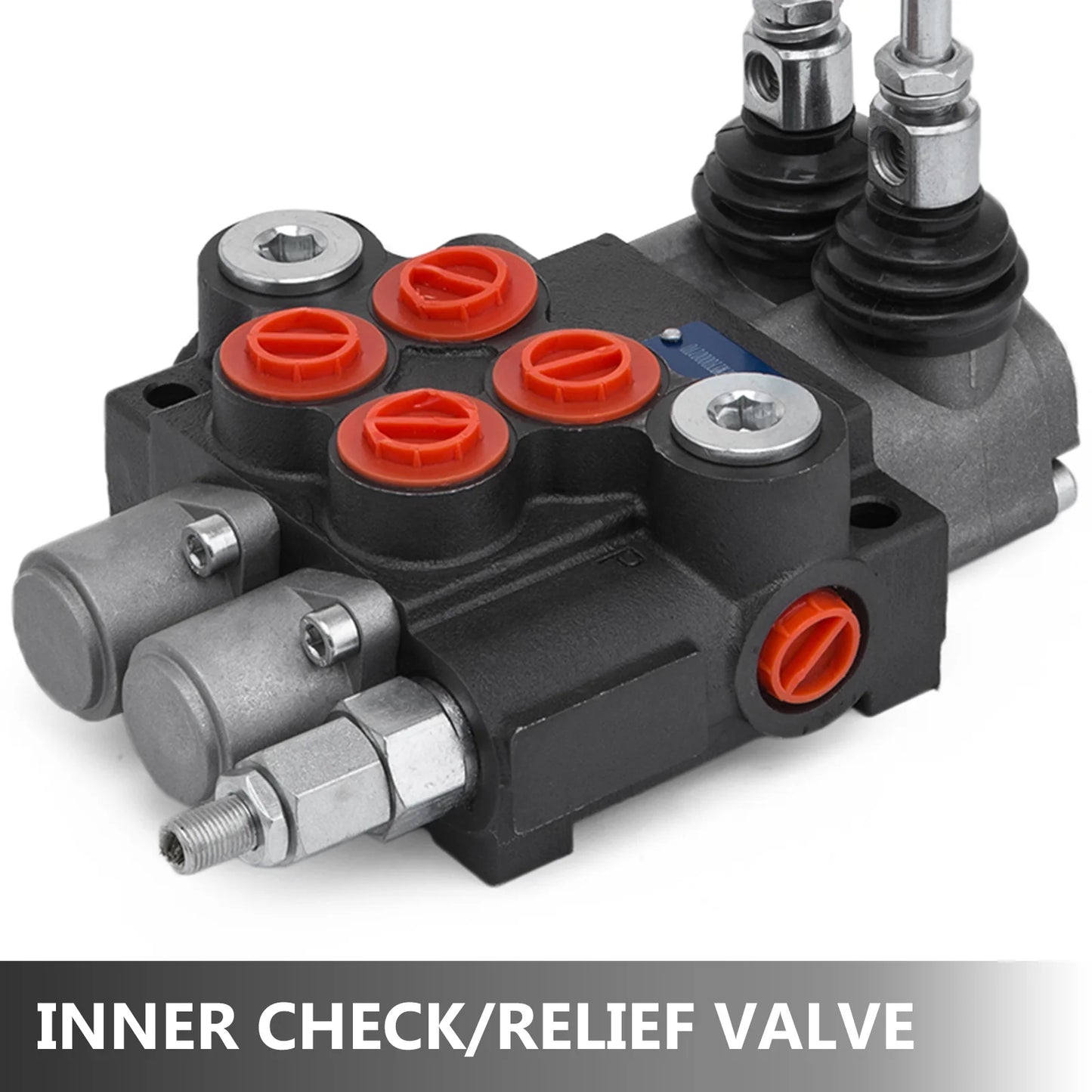 SucceBuy 2/3 Spool 11GPM3600PSI Directional Hydraulic Control Valve Double Acting Suitable Use for Pump Hydraulic Cylinder Motor