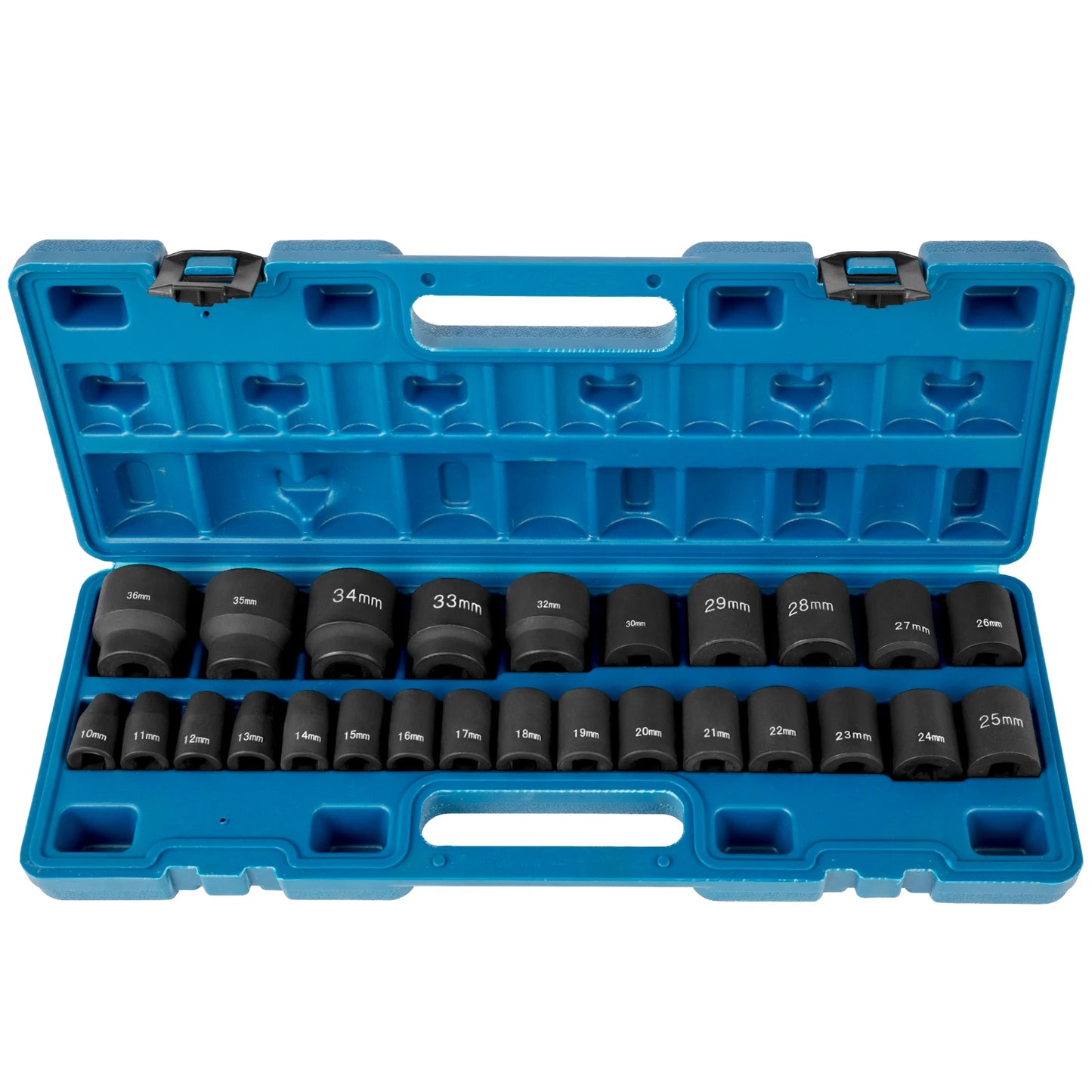 SucceBuy 14 19 26 PCS Impact Sockets Set 1/2Inch Standard Deep Drive 6-Point Socket With Carrying Case for Remove Wheel Lug Nuts