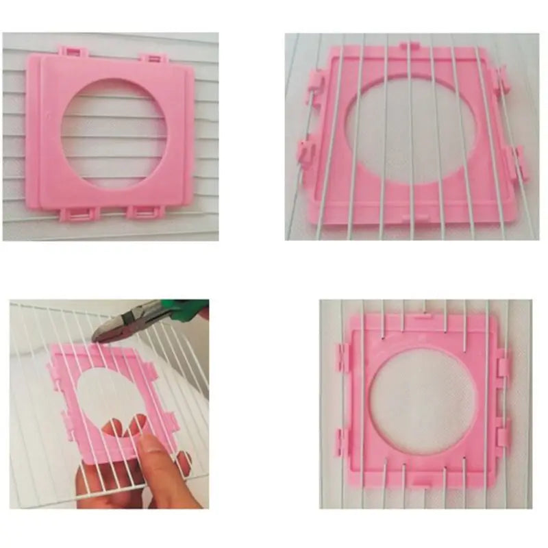 Small Hamster Cage Fittings External Pipe Mouth Baffle Hamsters Toy Cages Tunnel Port Outside Plate D0AC