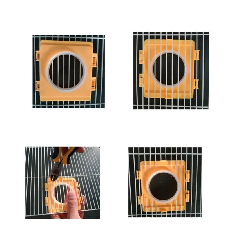 Small Hamster Cage Fittings External Pipe Mouth Baffle Hamsters Toy Cages Tunnel Port Outside Plate D0AC