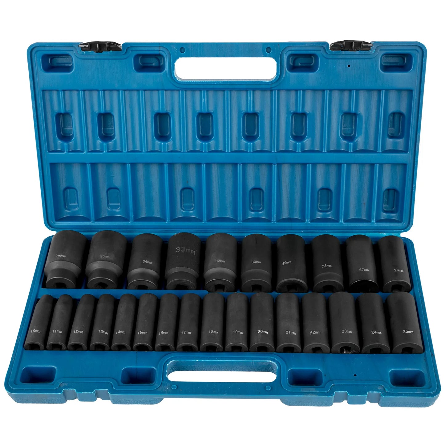 SucceBuy 14 19 26 PCS Impact Sockets Set 1/2Inch Standard Deep Drive 6-Point Socket With Carrying Case for Remove Wheel Lug Nuts