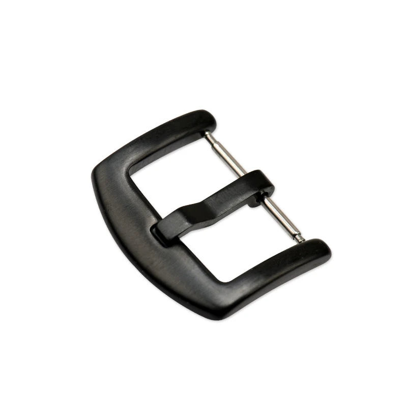 Watch Band Metal Buckle 14 16 18 20 22 24 26mm Universal Watchband Strap Silver Black Color Stainless Steel Clasp Accessories