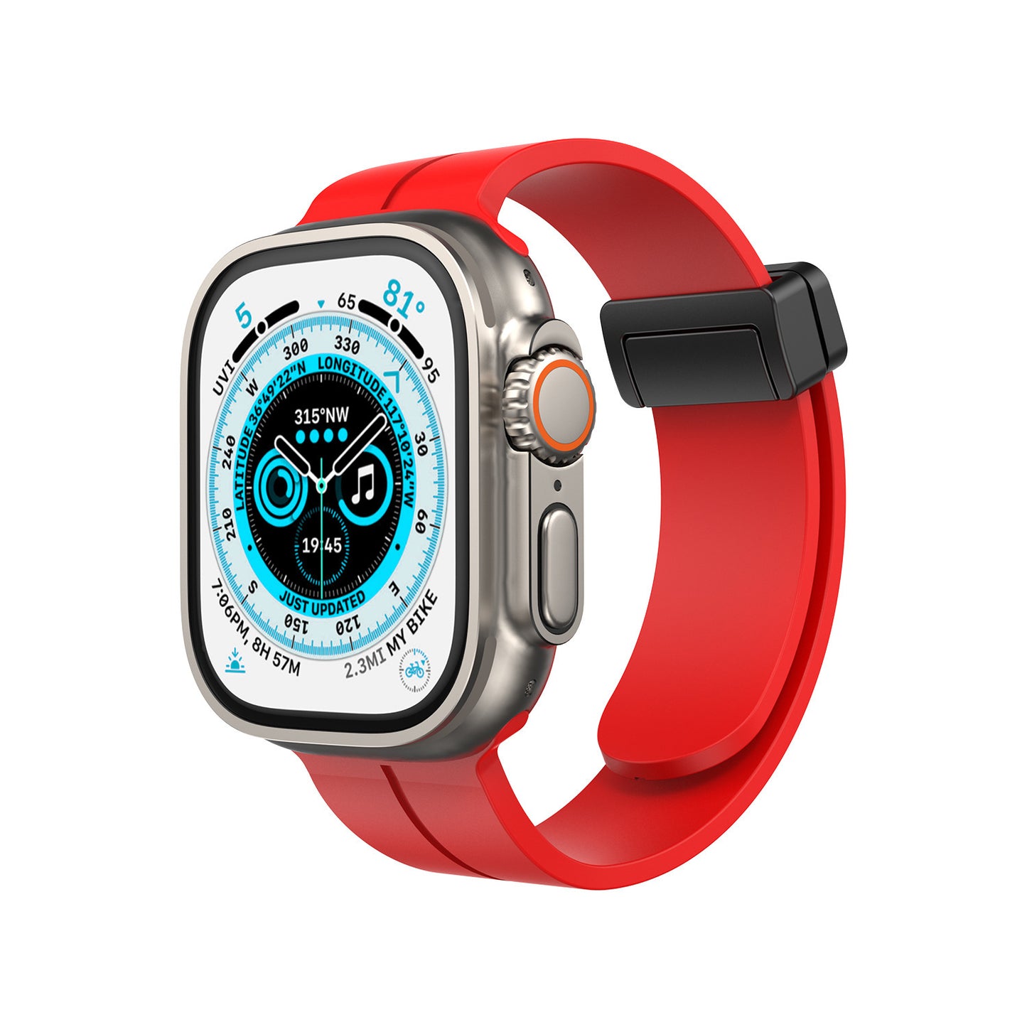 Compatible with Apple Watch Quick Magnetic Sports Band Strap Series 8-2