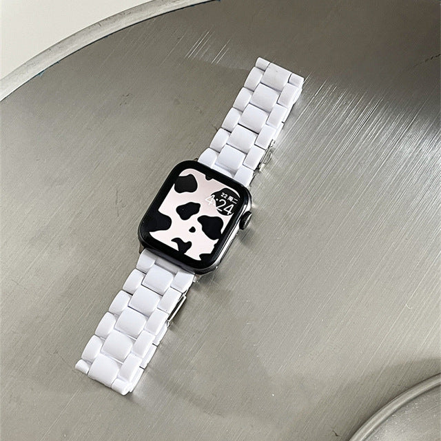 Compatible with Apple Watch Candy Resin Acrylic & Silicone Band Strap Series 8-2