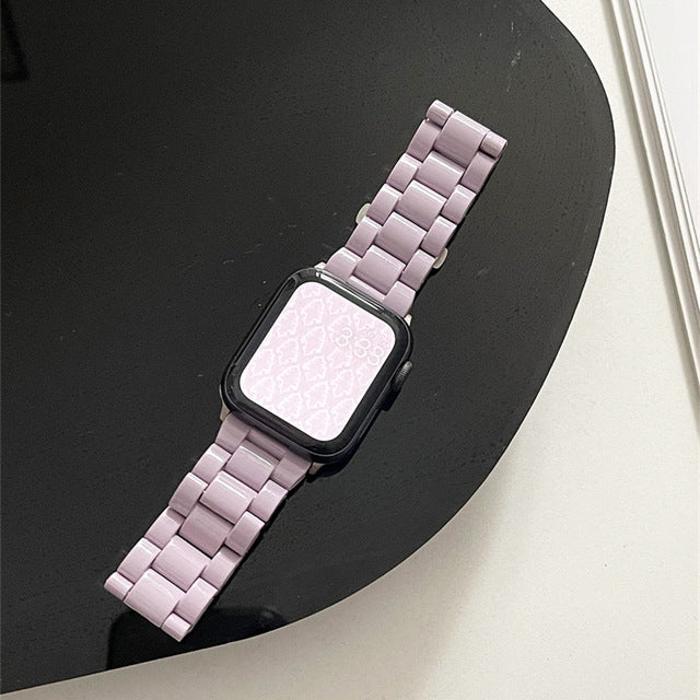 Compatible with Apple Watch Candy Resin Acrylic & Silicone Band Strap Series 8-2