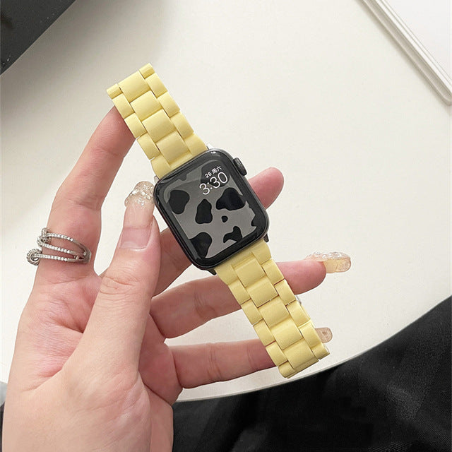 Compatible with Apple Watch Candy Resin Acrylic & Silicone Band Strap Series 8-2