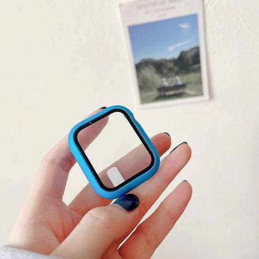 For Apple Watch Full Glass Screen Protector Case for iWatch Series SE, 7, 6, 5, 4, 3, 2 – 40/41/44/45mm