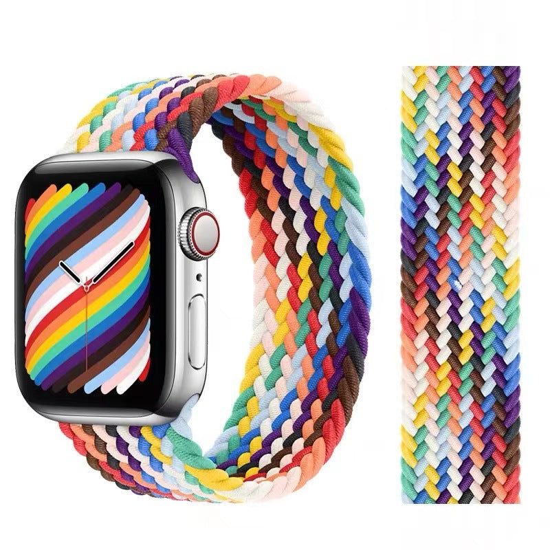 Compatible with Apple Watch Braided Solo Loop Band Strap 42/44/45mm
