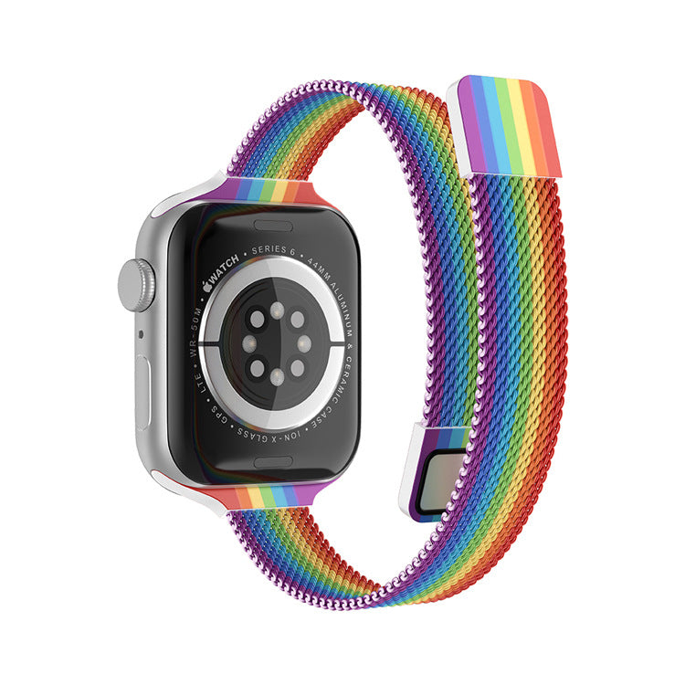 Compatible with Apple Watch Stainless Steel Strap iWatch Ultra Series 3-8