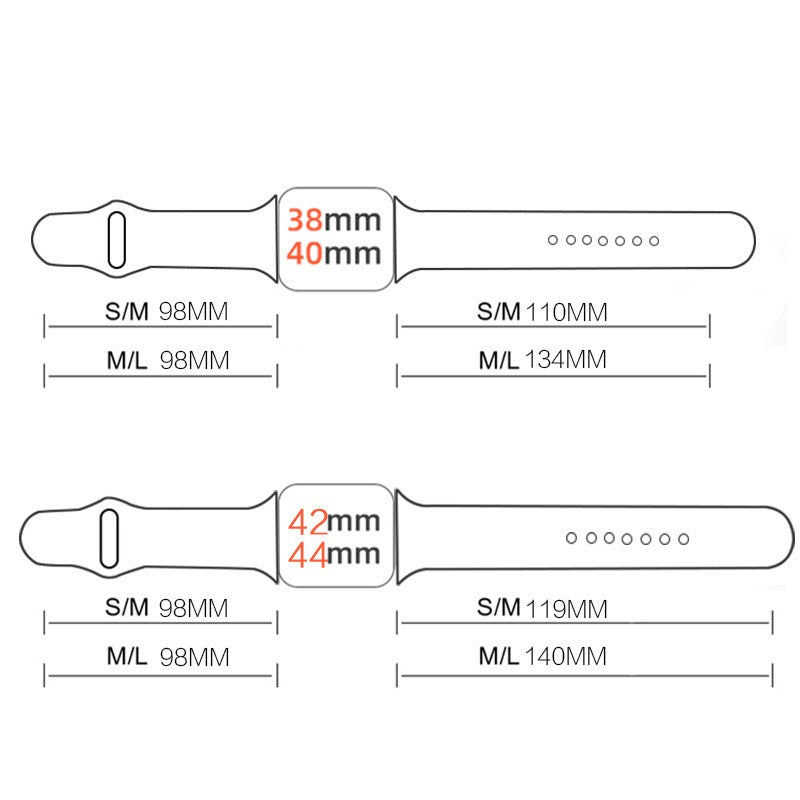 For Apple Watch Painted Silicone Band Strap for iWatch Ultra Series 8/7/6/3/SE
