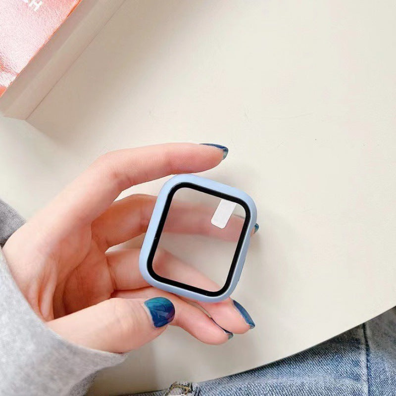For Apple Watch Full Glass Screen Protector Case for iWatch Series SE, 7, 6, 5, 4, 3, 2 – 40/41/44/45mm