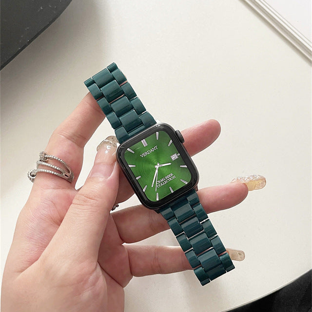 Compatible with Apple Watch Candy Resin Acrylic & Silicone Band Strap Series 8-2
