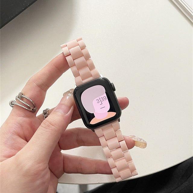 Compatible with Apple Watch Candy Resin Acrylic & Silicone Band Strap Series 8-2