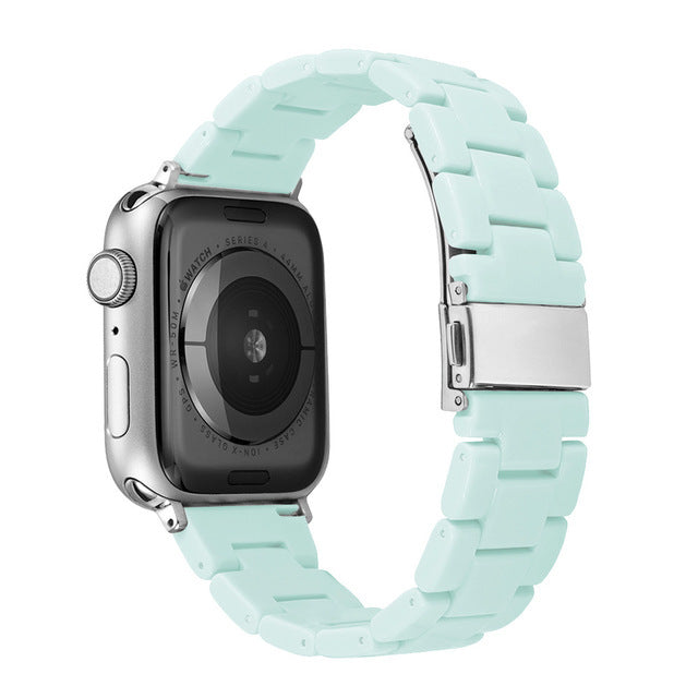 Compatible with Apple Watch Candy Resin Acrylic & Silicone Band Strap Series 8-2