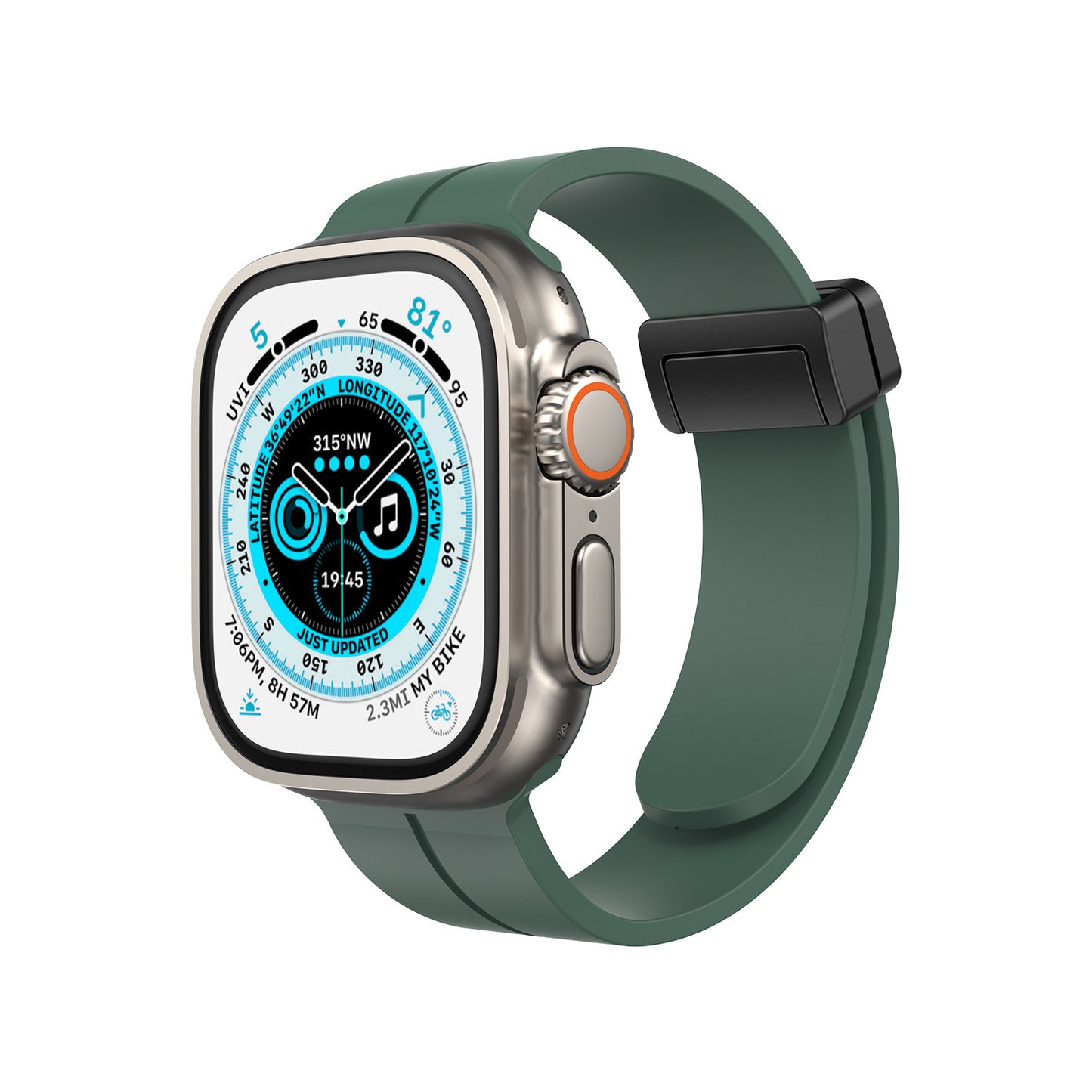 Compatible with Apple Watch Quick Magnetic Sports Band Strap Series 8-2