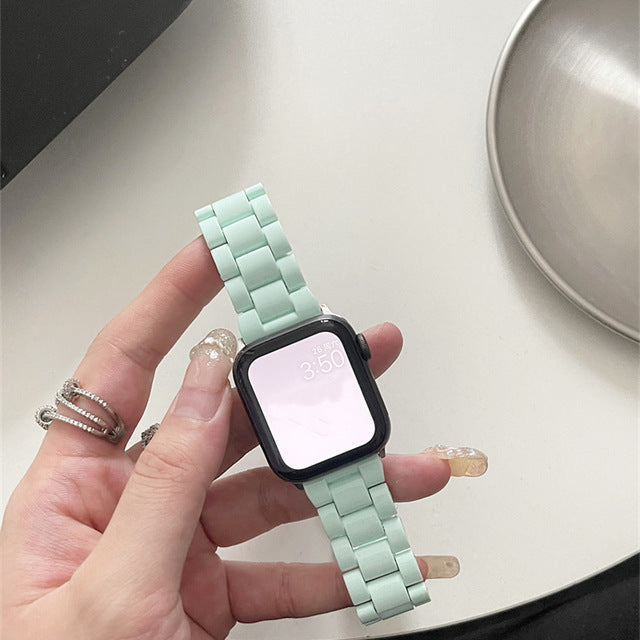 Compatible with Apple Watch Candy Resin Acrylic & Silicone Band Strap Series 8-2