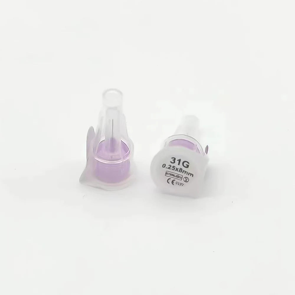 10/30/50/100Pcs Sterile Insulin Cartridges For Lilly Insulin Injection Pen Individual Packaging Medical Insulin Pen Tip 31G 6mm
