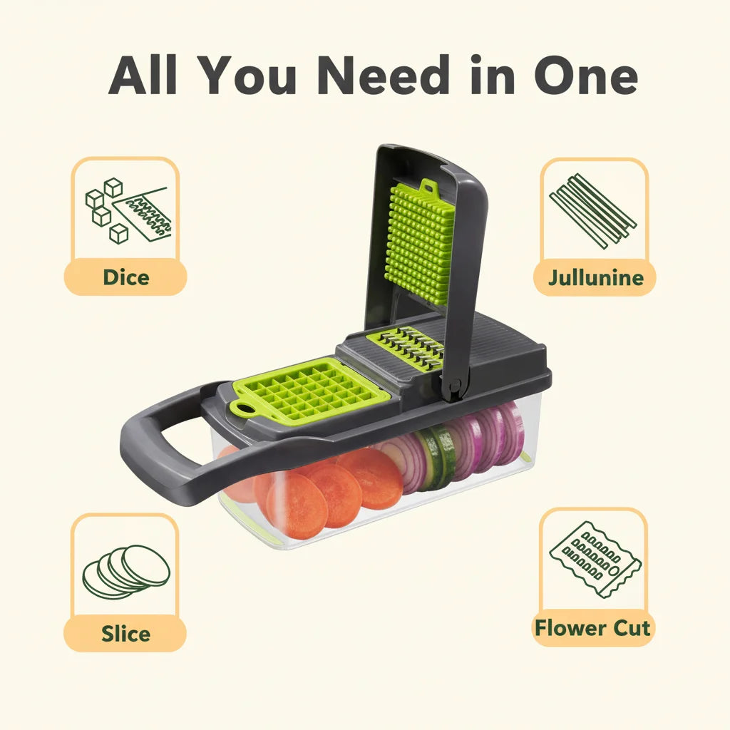 Multifunctional Vegetable Chopper with Handle Food Grater Slicer Dicer Cutter Kitchen Gadgets Cocina Cooking Tools