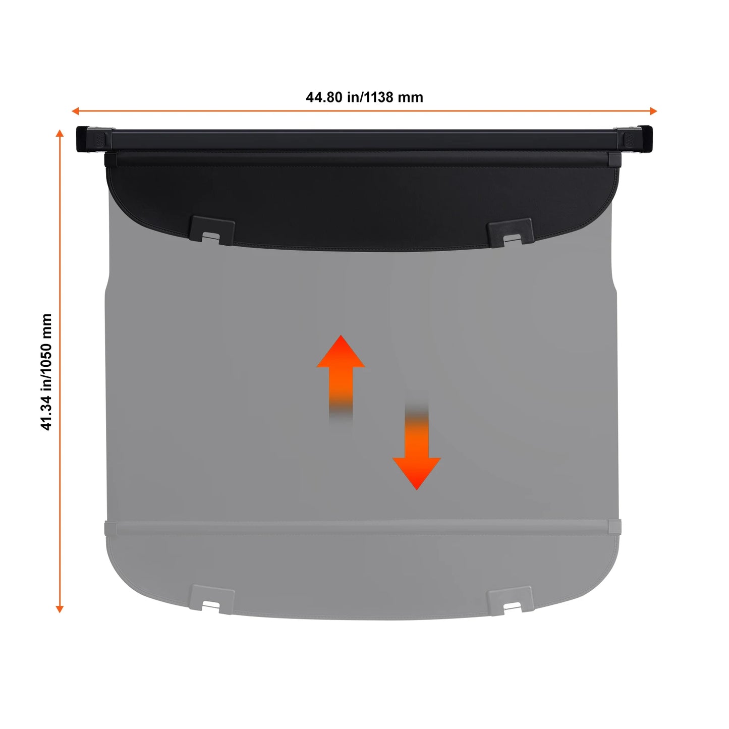 SucceBuy Retractable Cargo Cover Upgraded Waterproof Trunk Cover Security Shield Shade to Mazda CX-5 2017-2024 Rear Trunk Cover
