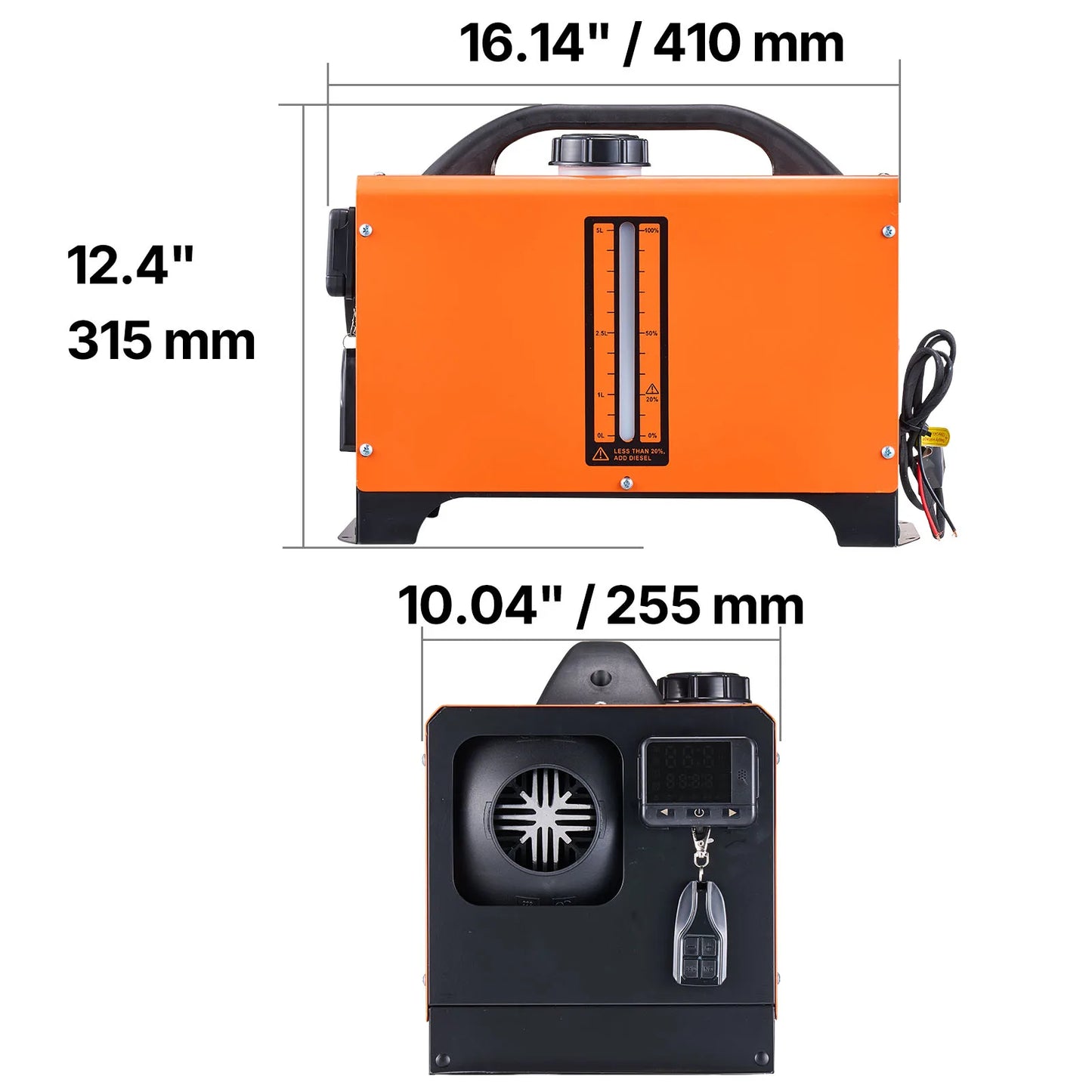 SucceBuy Diesel Air Heater 8 kW DC12-24V Fast Heating Diesel Parking Heater with Remote Control and Digital Display for RV Truck