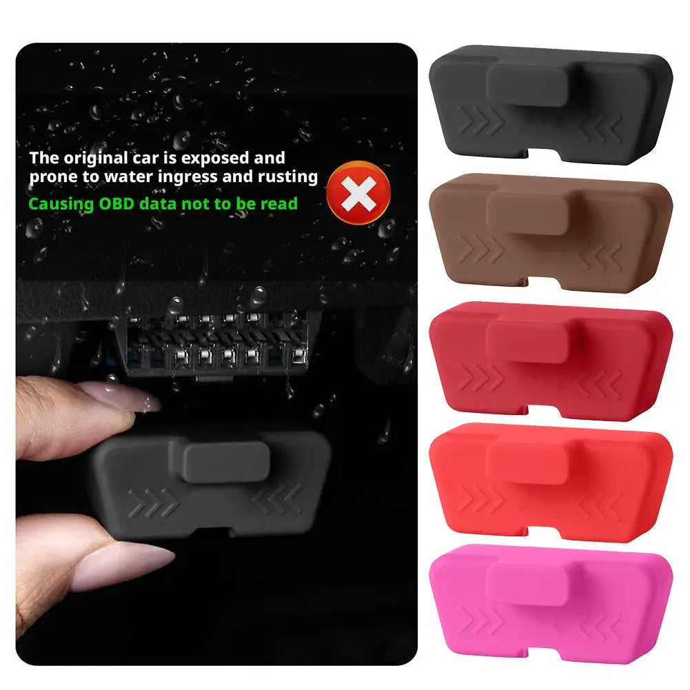 Car Obd2 Interface Obdii Dust Cover Silicone Protective Cover 16pin Clogging Sleevedvr Caps Plug Silicone Diagnosis Waterpr X2x3