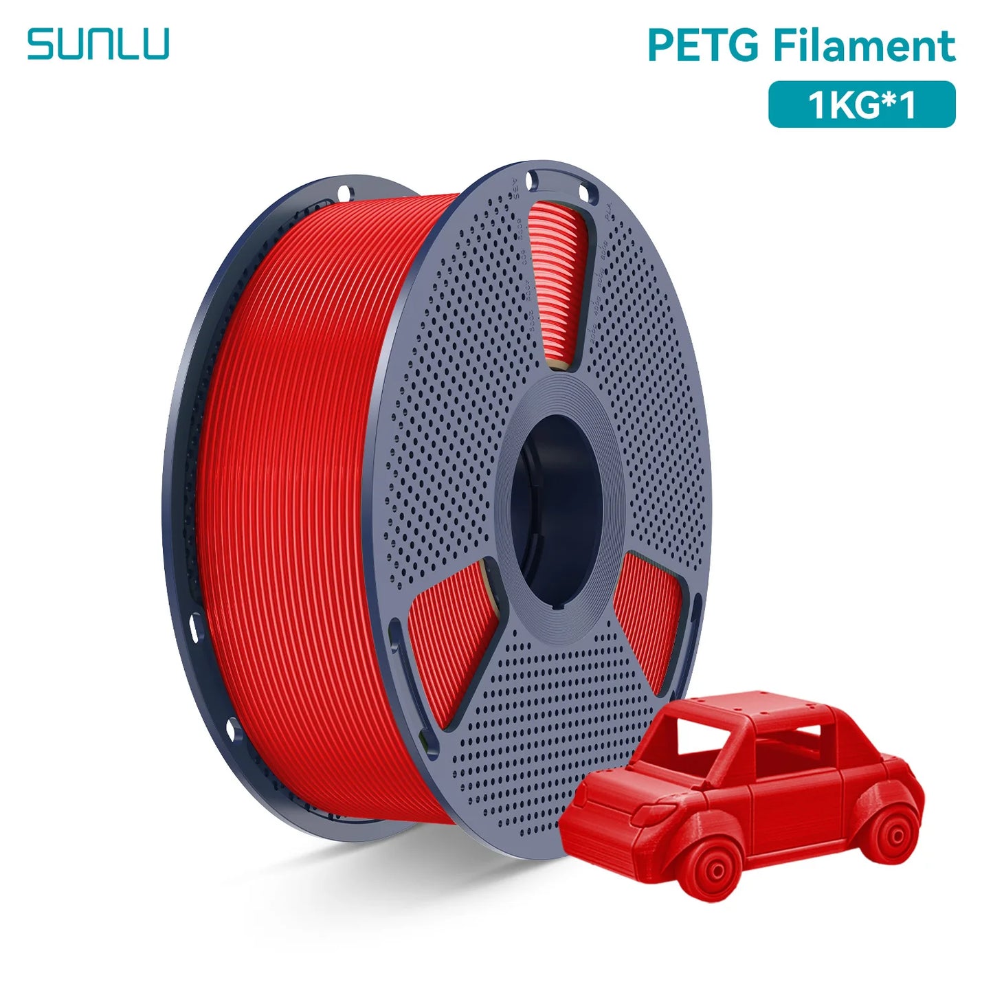 SUNLU PETG 3D Printer Filament 1.75mm High transparency White Color Tolerance+/-0.02mm for DIY gift printing fast shipping