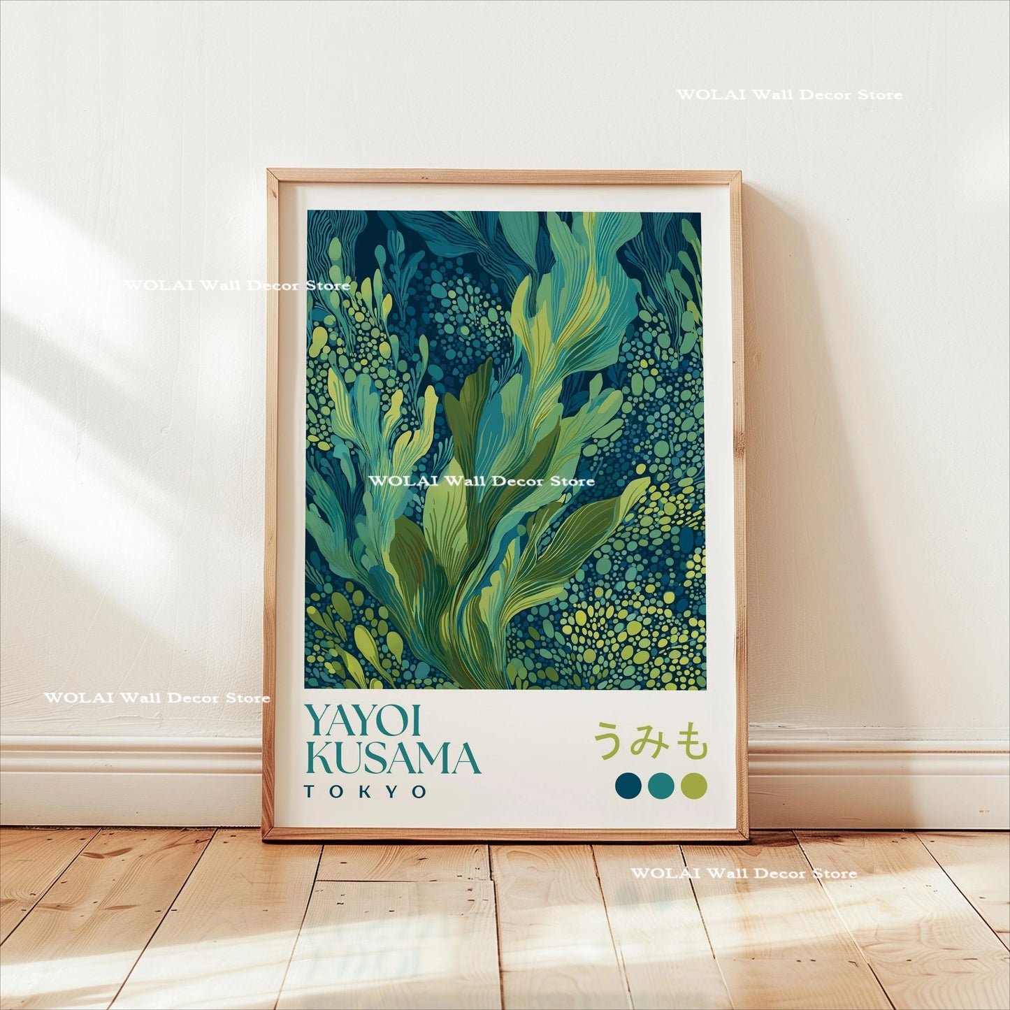 Yayoi Kusama Koi Fish Jellyfish Animal Canvas Prints Japanese Hokusai Giant Wave Wall Art Posters for Living Room Home Decor